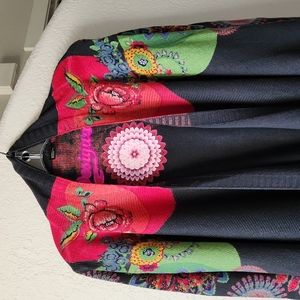 Desigual painted flower sweater